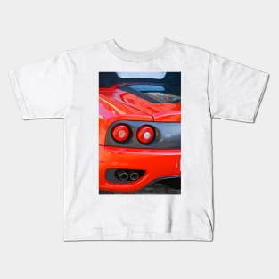 Ferrari 360 F1 Spider Tail Lights & Exhaust Kids T-Shirt